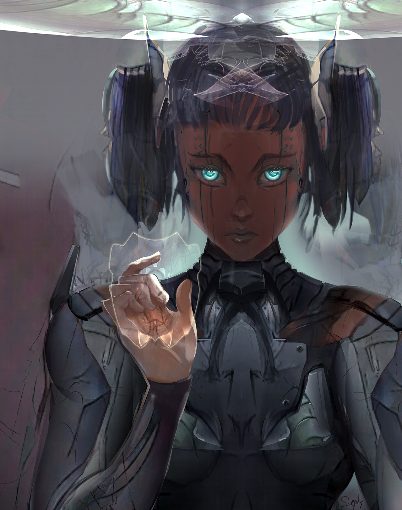 Character-Design exploration : Romika face.