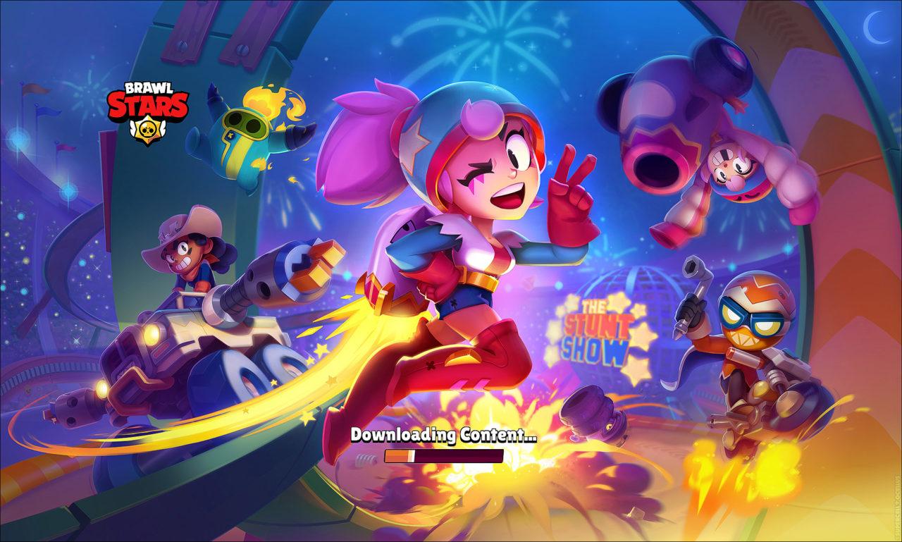 Brawl Stars Loading Screen Illustration | Season 12 : STUNT SHOW .