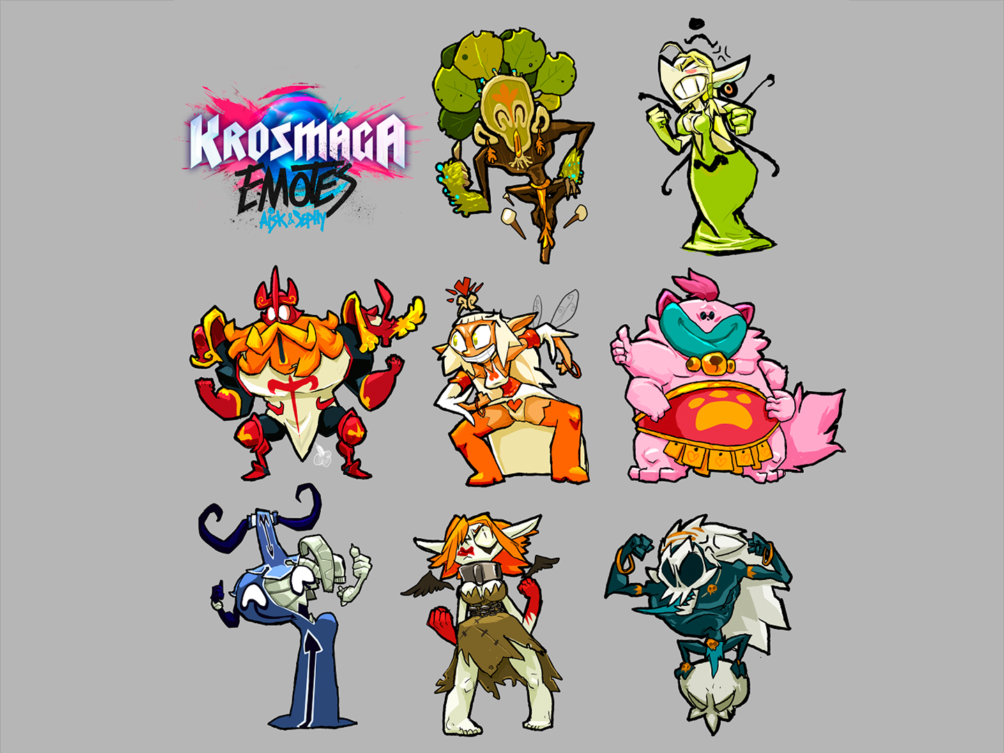 Krosmaga - Emotes designs Aisk X Sephy.