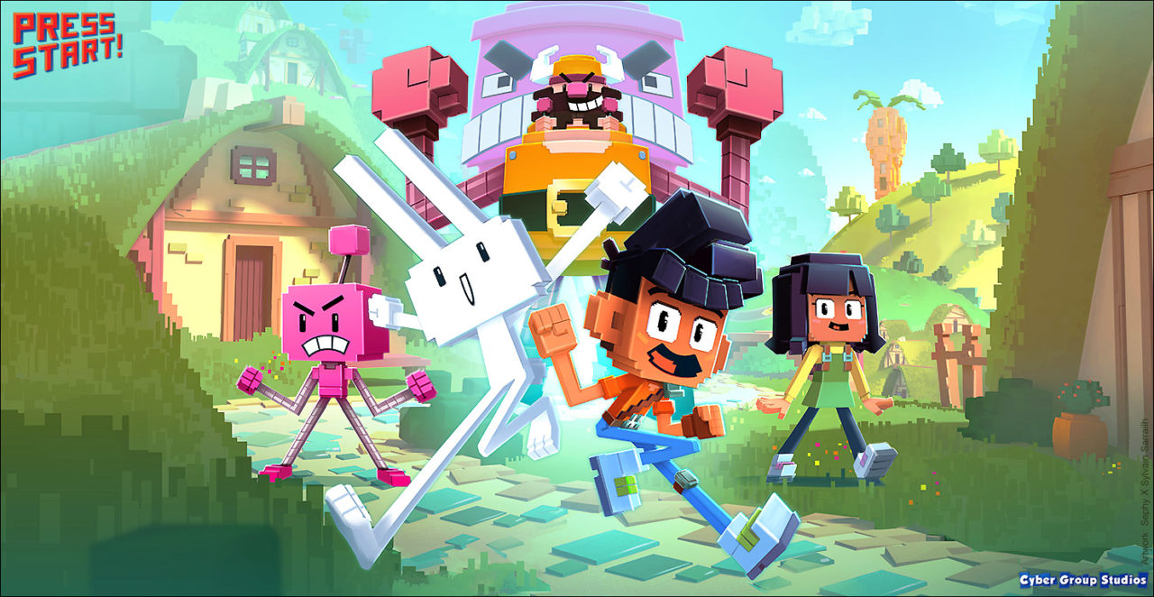 Press Start 3D animated series | Key Art